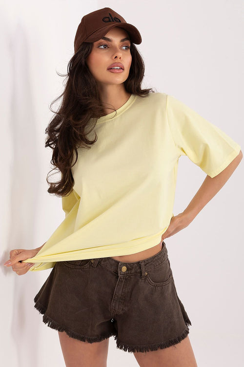 Basic T-Shirt Damen Baumwolle – 7 Farben S/M & L/XL