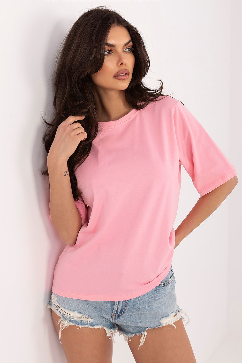 Basic T-Shirt Damen Baumwolle – 7 Farben S/M & L/XL