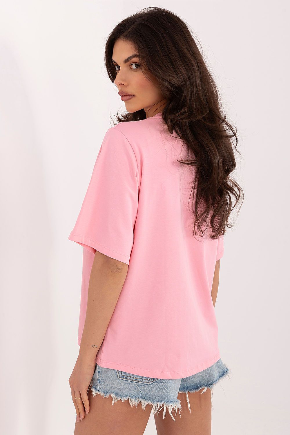 Basic T-Shirt Damen Baumwolle – 7 Farben S/M & L/XL