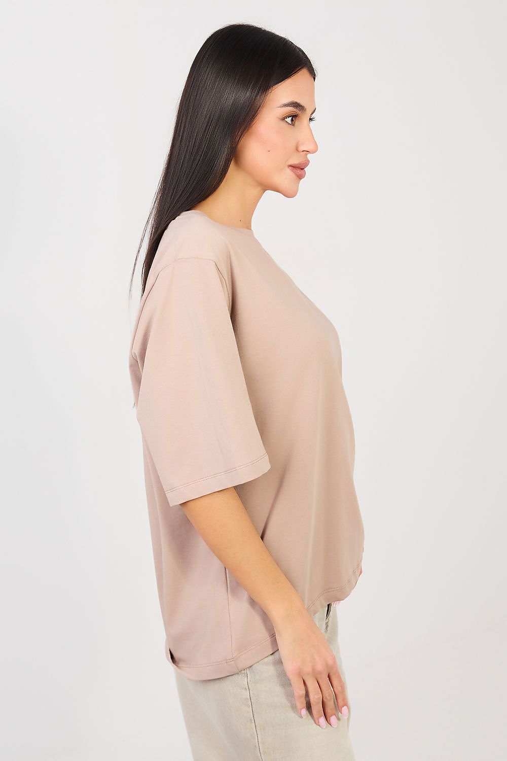 Basic T-Shirt Damen Baumwolle – 7 Farben S/M & L/XL