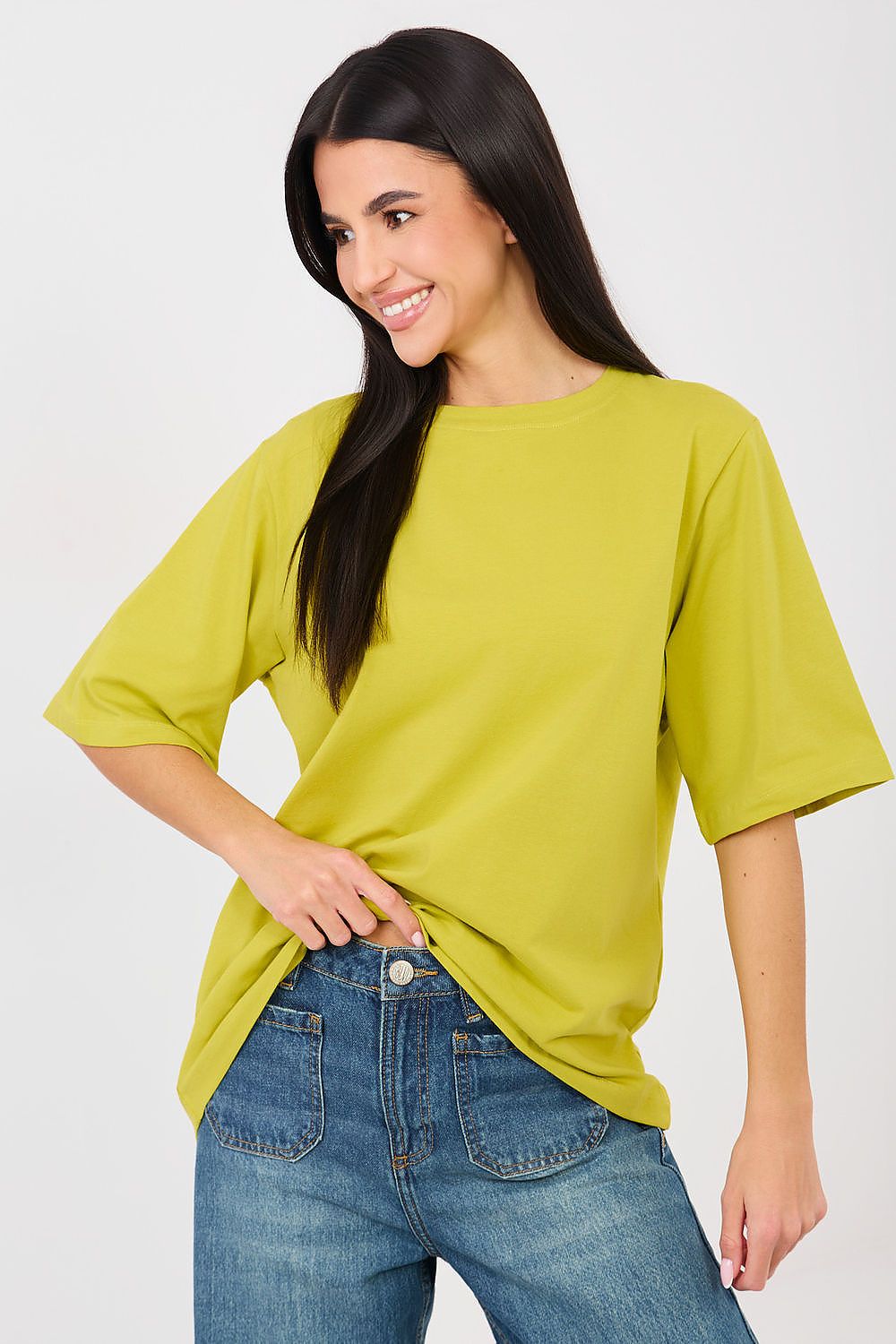 Basic T-Shirt Damen Baumwolle – 7 Farben S/M & L/XL