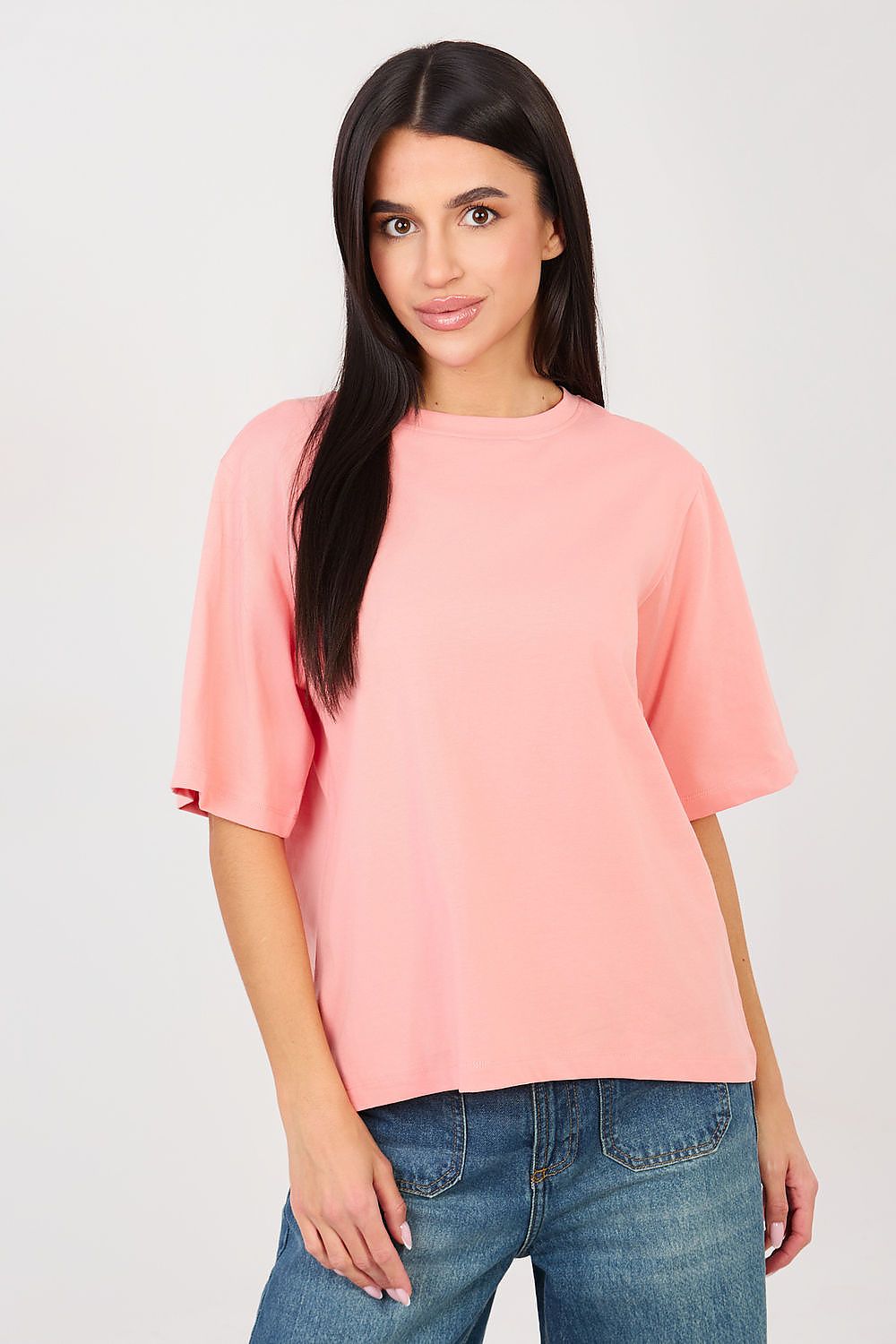 Basic T-Shirt Damen Baumwolle – 7 Farben S/M & L/XL