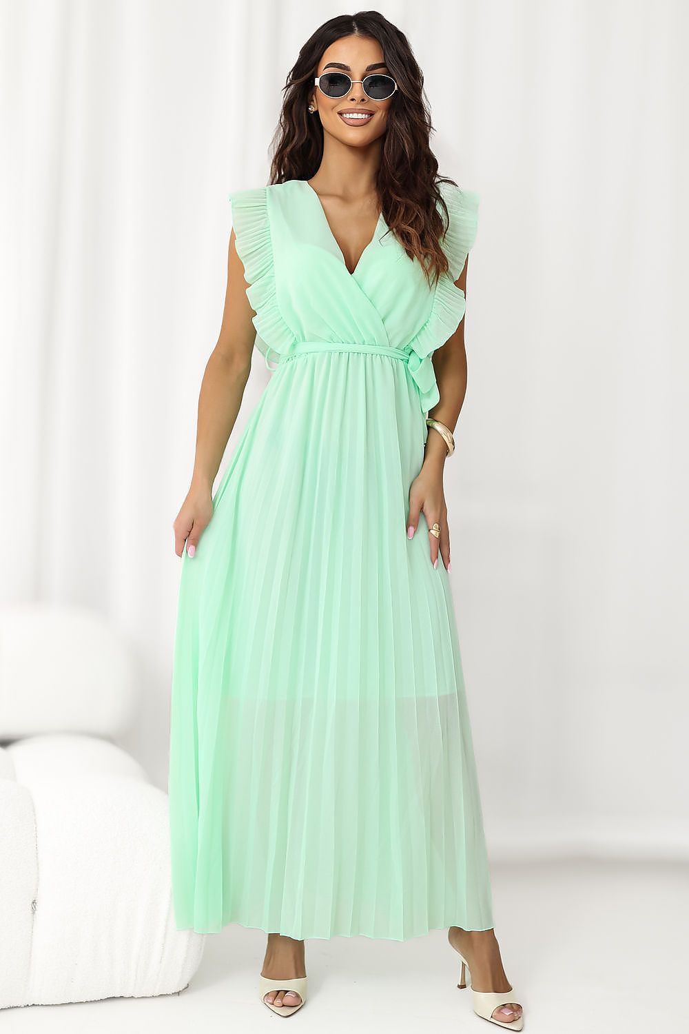 Maxikleid Damen Viskose Einheitsgröße – 8 Farben Alltagskleid
