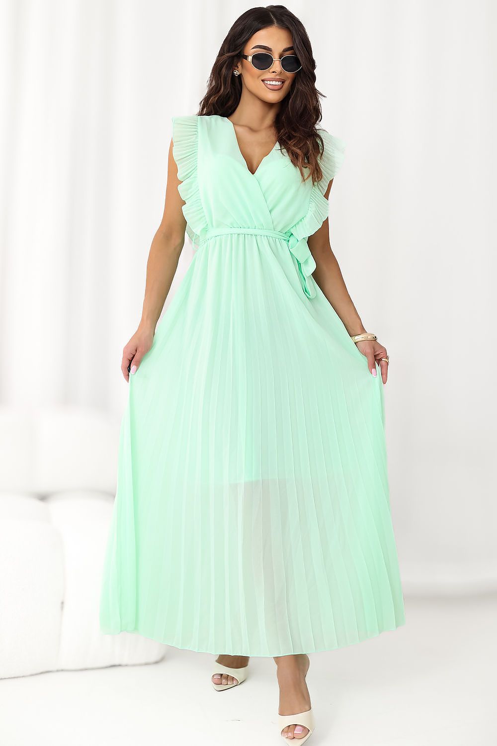 Maxikleid Damen Viskose Einheitsgröße – 8 Farben Alltagskleid