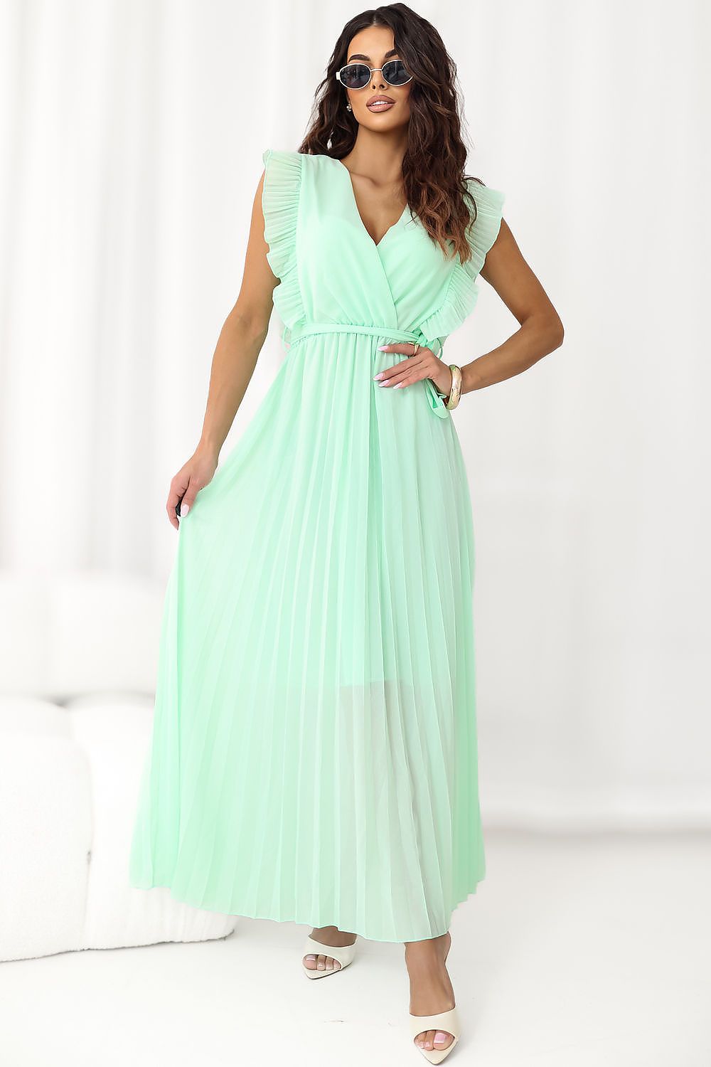 Maxikleid Damen Viskose Einheitsgröße – 8 Farben Alltagskleid