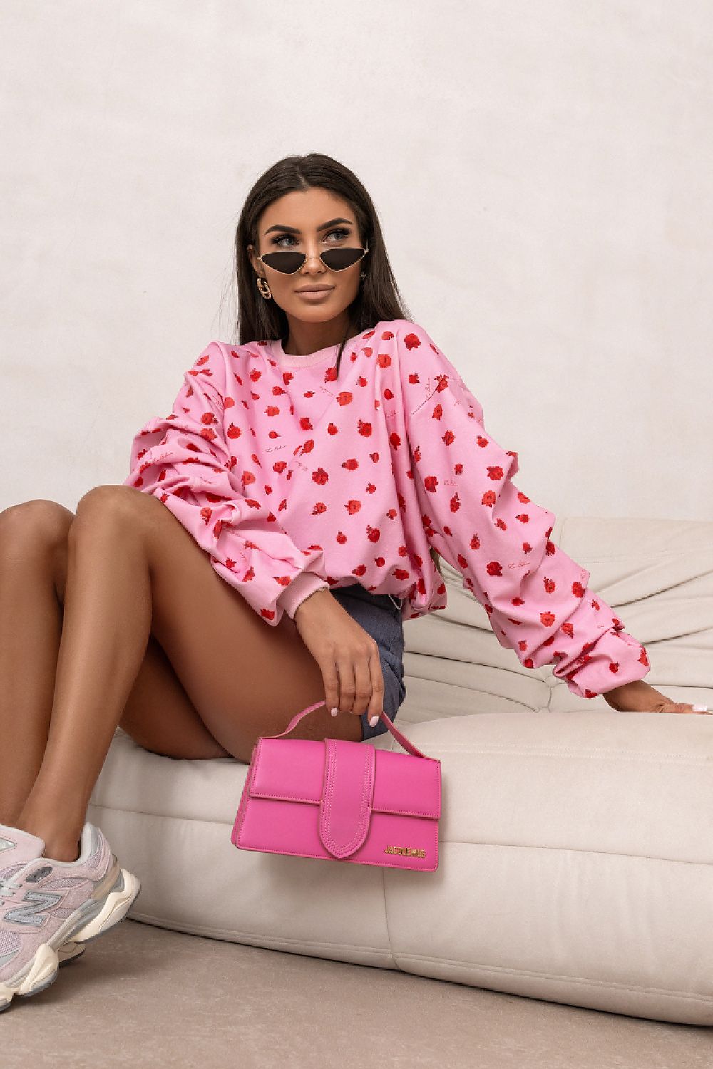 Sweater Damen Baumwolle Bunt Oversized Universalgröße