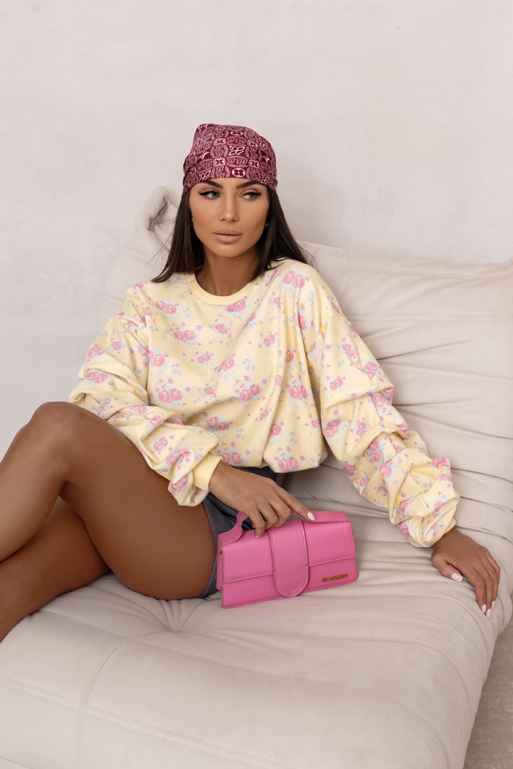 Sweater Damen Baumwolle Bunt Oversized Universalgröße