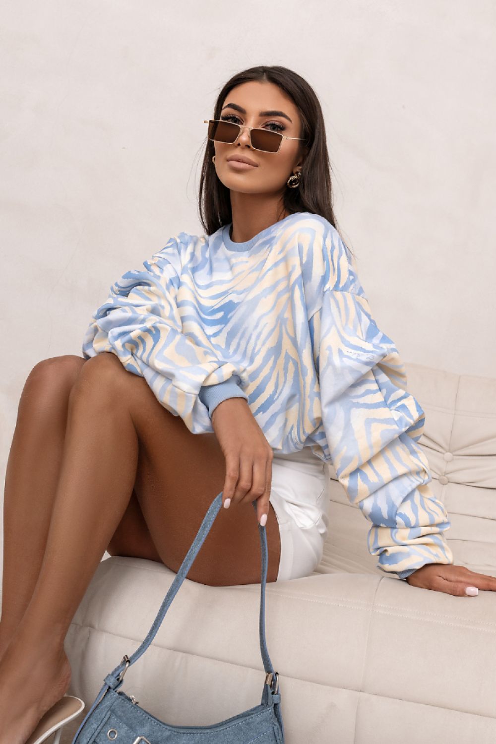 Sweater Damen Baumwolle Bunt Oversized Universalgröße