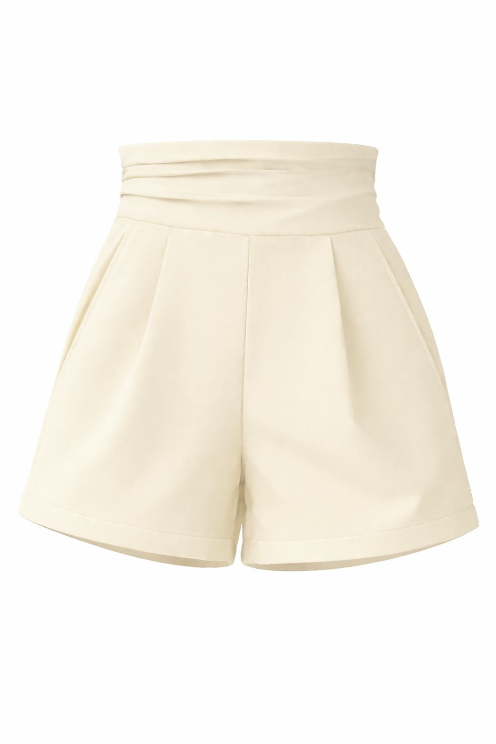 Shorts Damen Viskose Beige Violett Rosa Gelb S M L Sommer