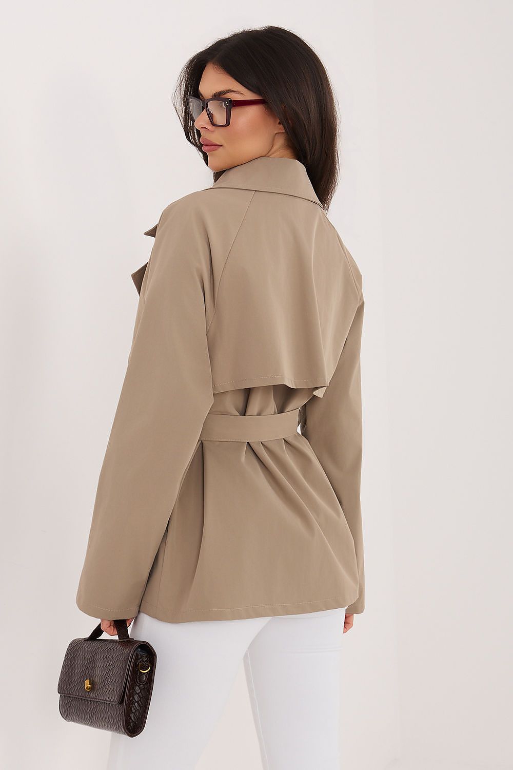 Mantel Damen Trenchcoat Tailliert Übergangsmantel