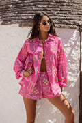Leinen Set Damen Sommer – Bluse & Shorts