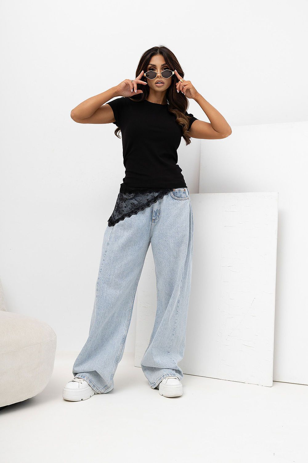 T-Shirt Damen Kurzarm Basic Cropped – Casual Chic