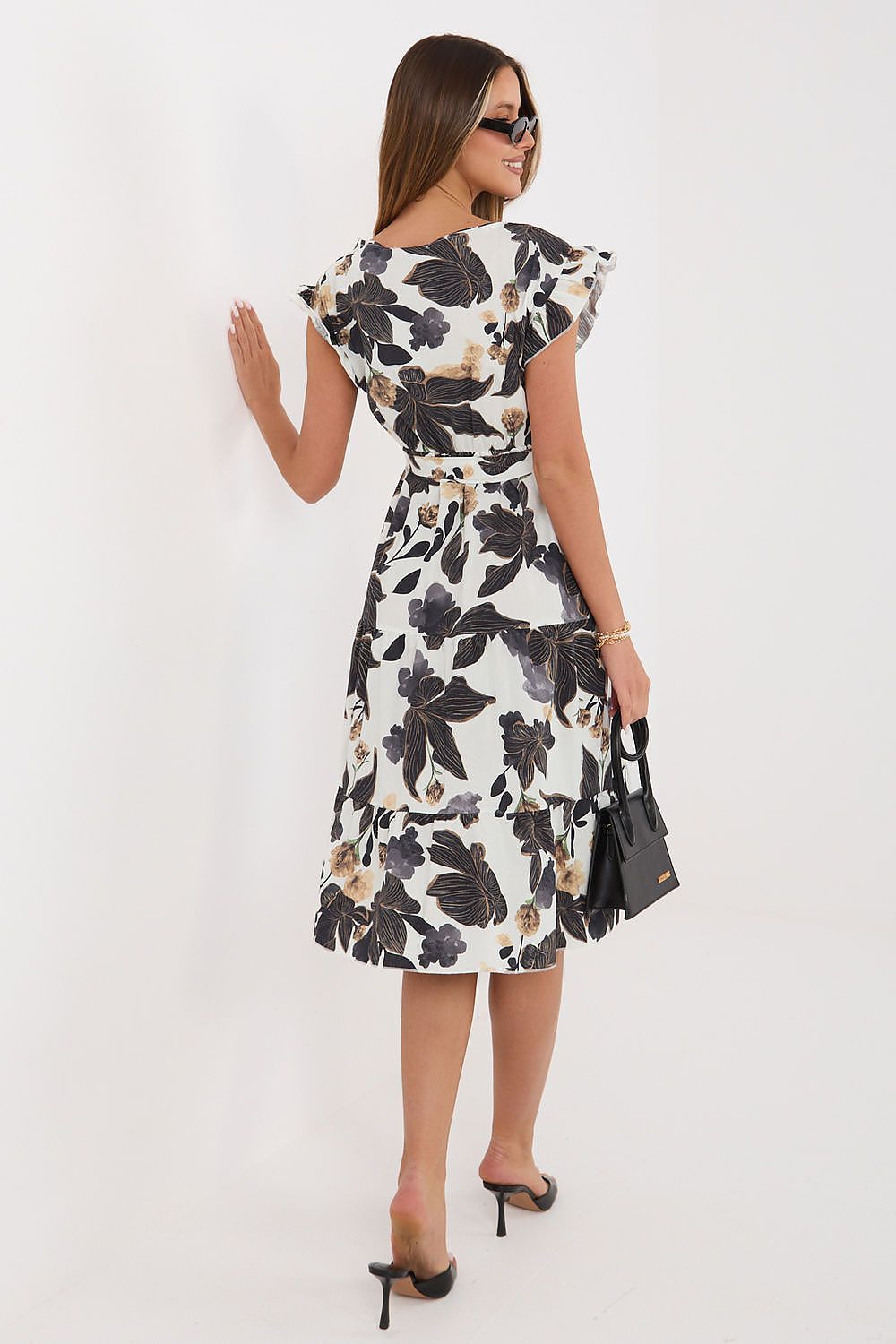 Sommerkleid Damen Midi Rüsche Baumwolle – Feminin & Leicht