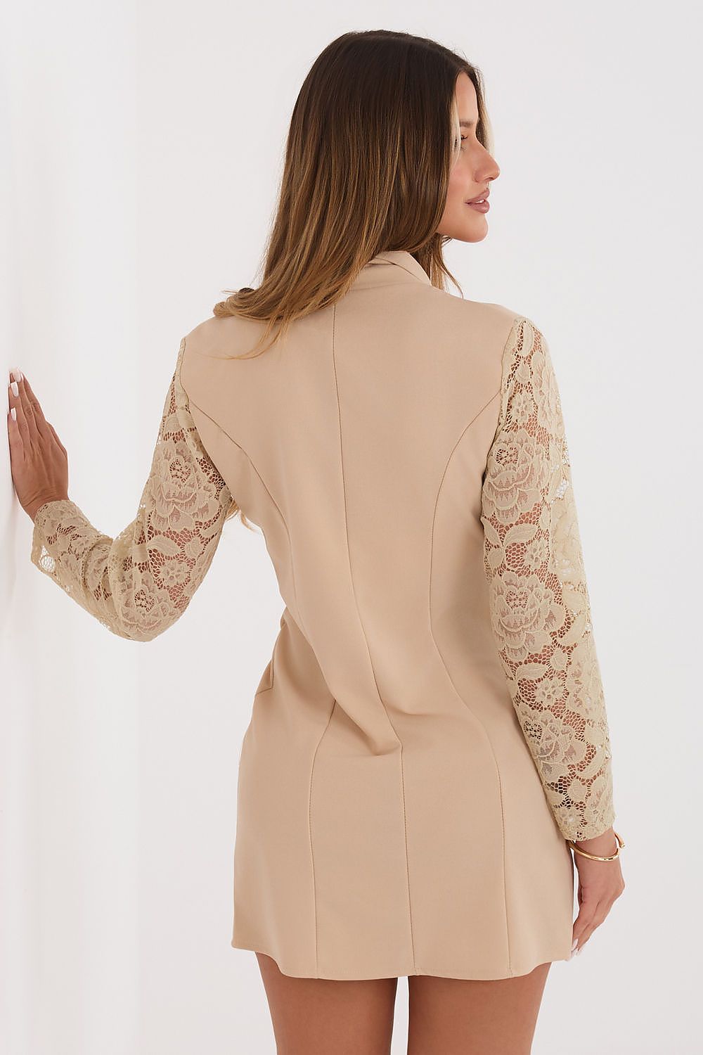 Cocktailkleid Damen Mini Spitzeärmel Elegant – Party & Abend