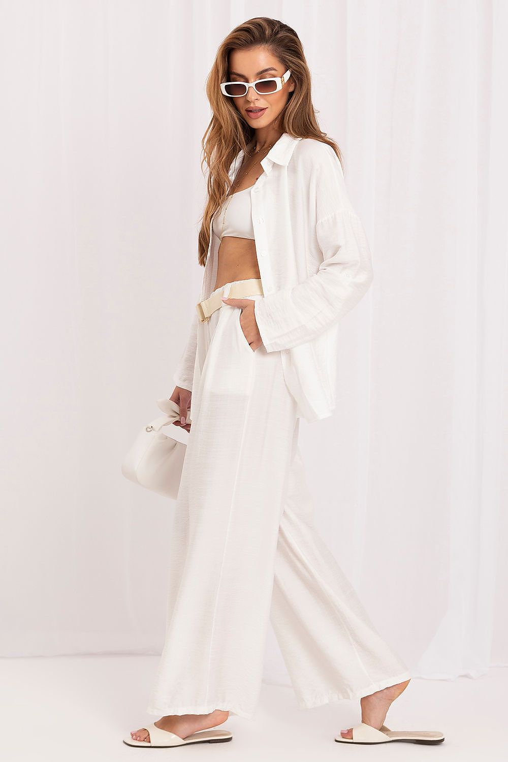Hose Damen Wide Leg High Waist elegant & bequem