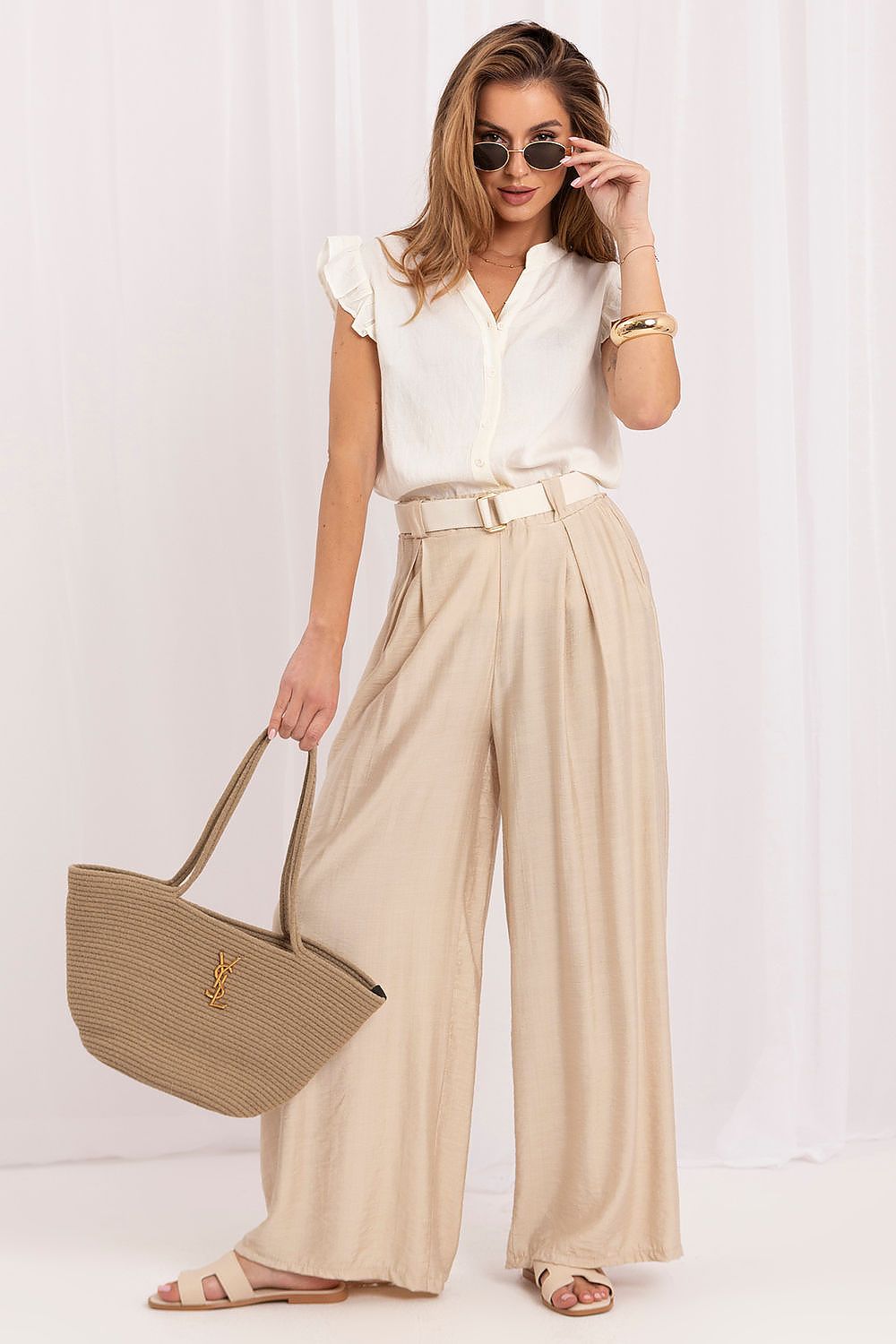 Hose Damen Wide Leg High Waist elegant & bequem
