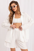 Damen Set Hemd & Shorts Viskose – Elegant & Bequem