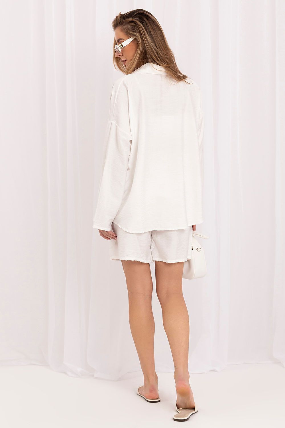Damen Set Hemd & Shorts Viskose – Elegant & Bequem