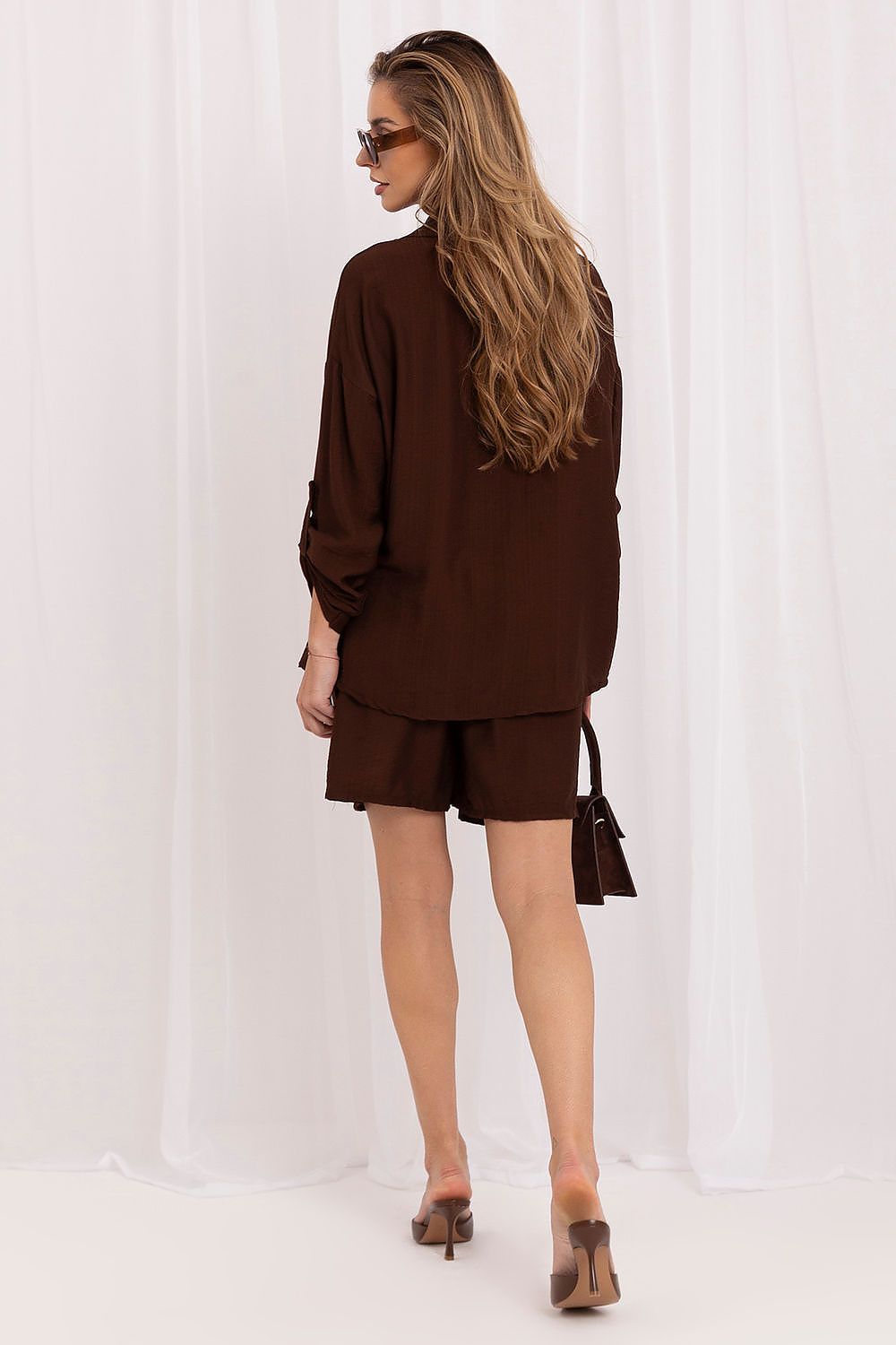 Damen Set Hemd & Shorts Viskose – Elegant & Bequem