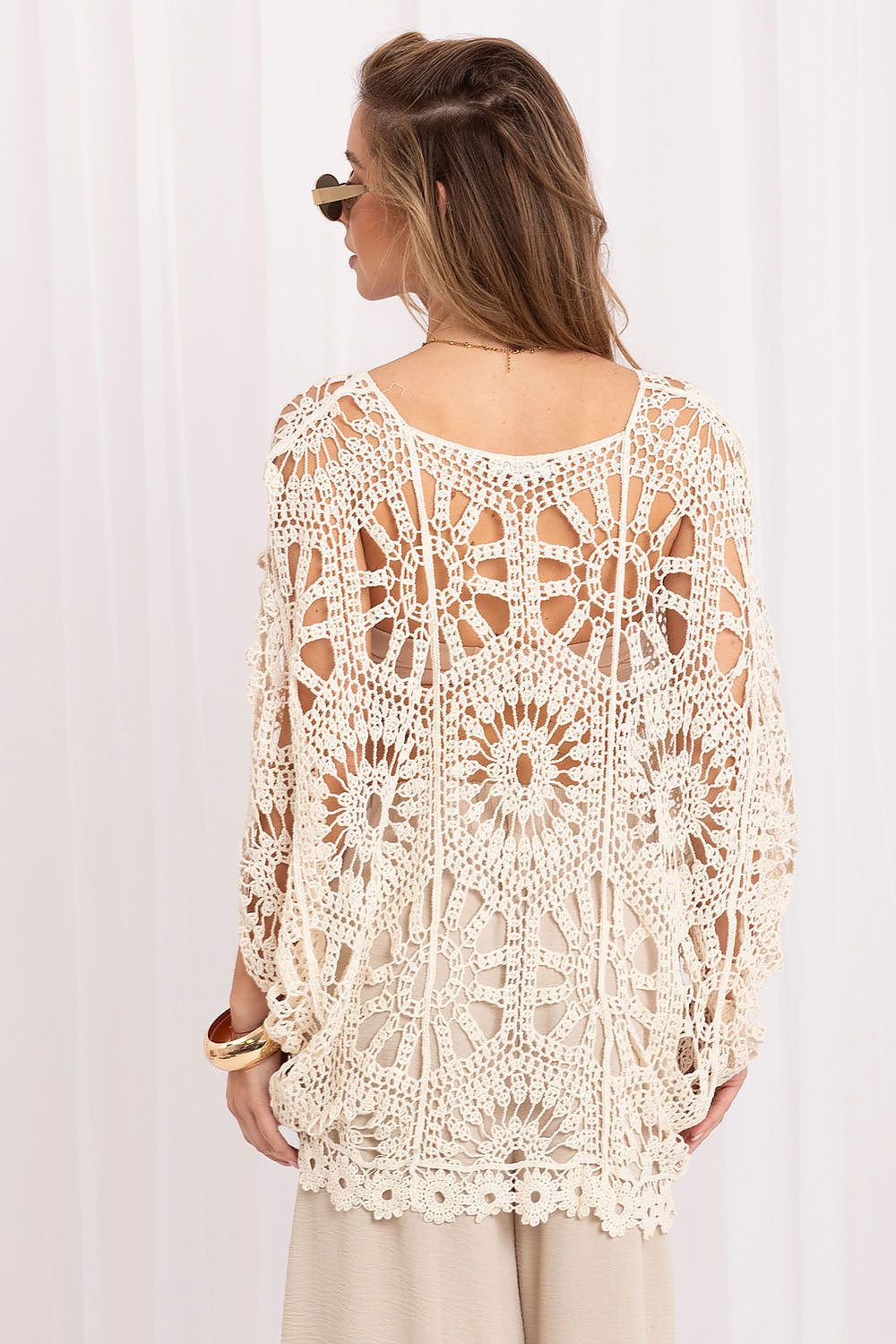 Pullover Damen Boho Baumwolle oversized