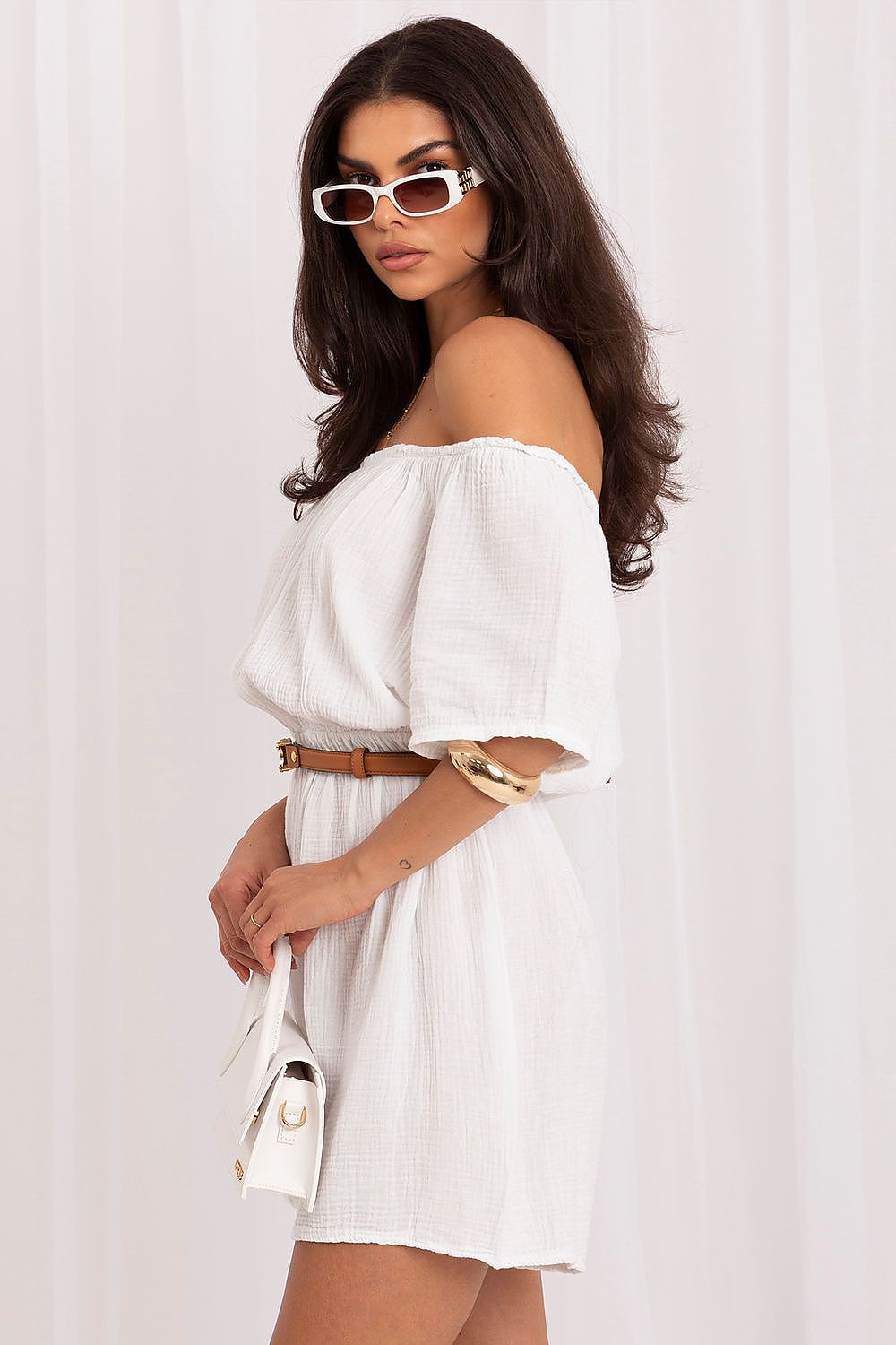Overall Damen Musselin – Carmen-Ausschnitt & Sommerlich