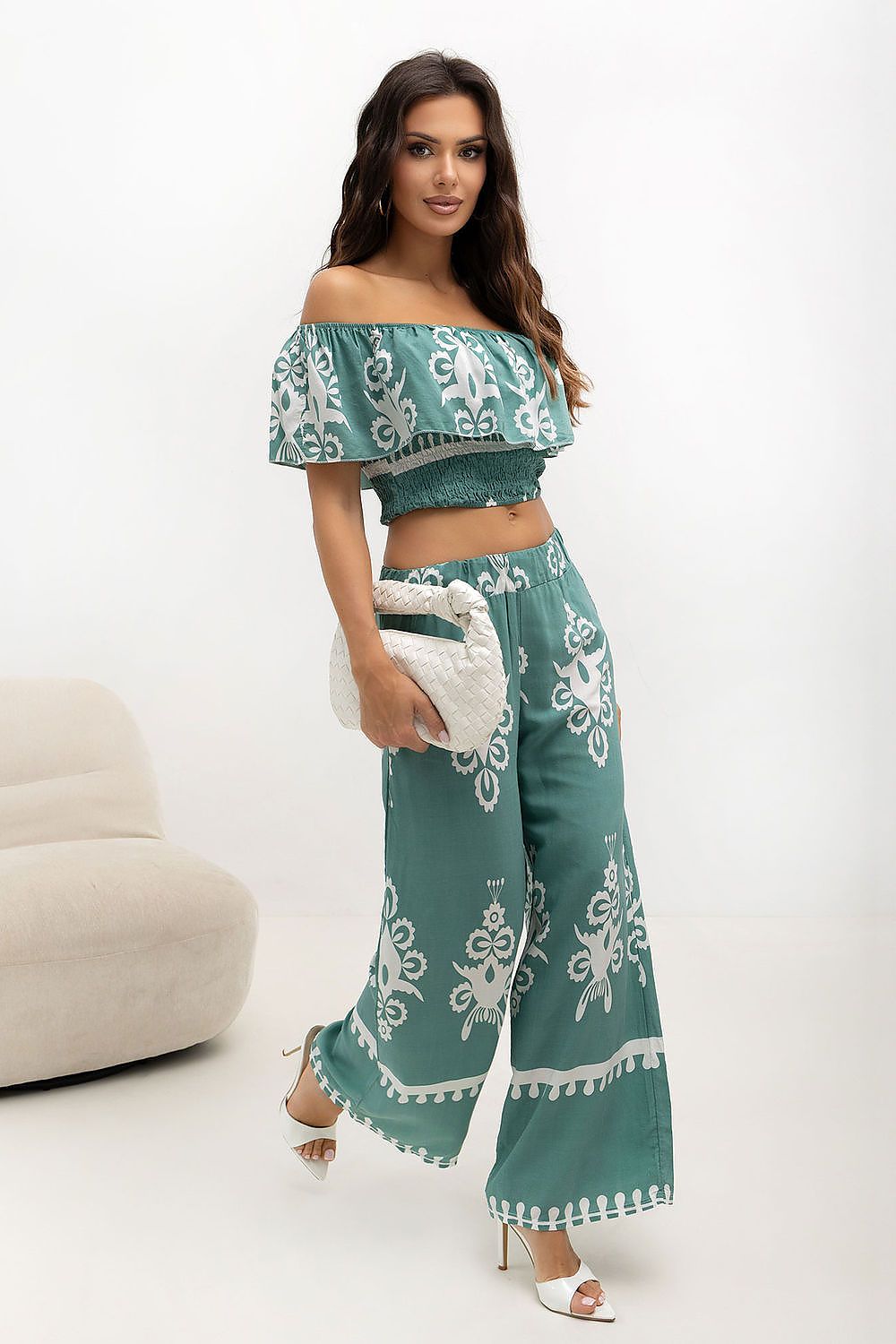 Boho Set Damen Sommer – Top & Hose Viskose