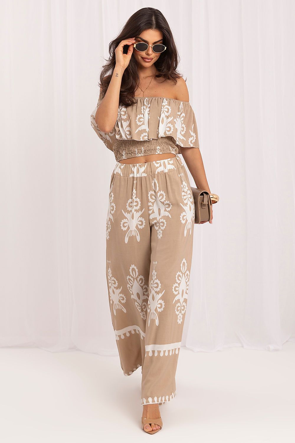 Boho Set Damen Sommer – Top & Hose Viskose
