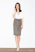 Midi Rock Damen elegant tailliert Herbst