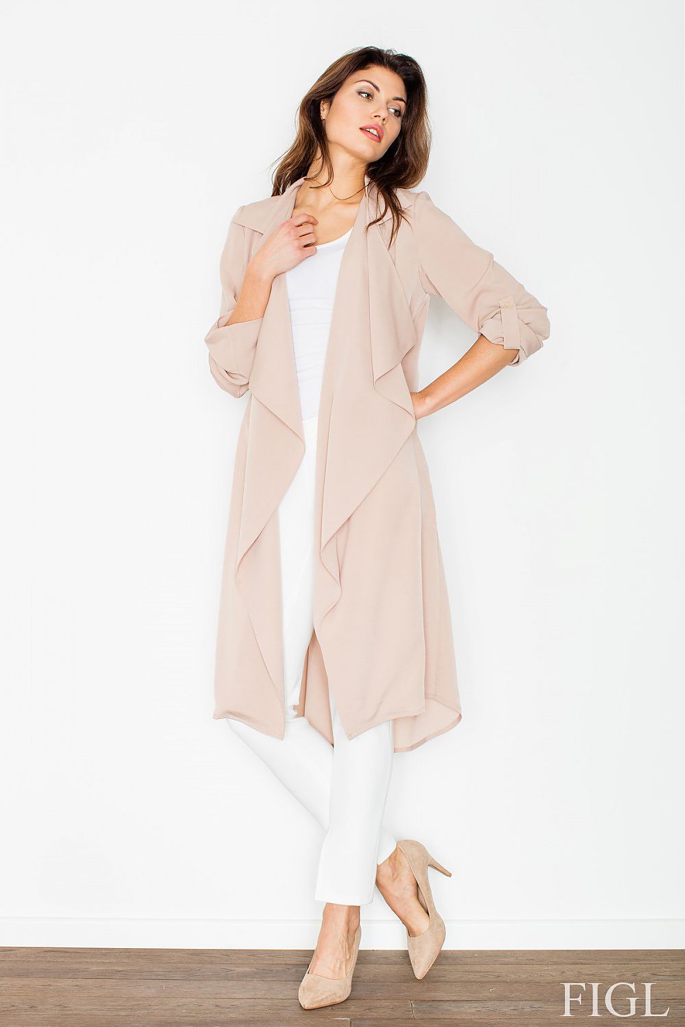 Kleid Damen Wickeloptik Taillenbindung Seitentaschen – leicht & sommerlich