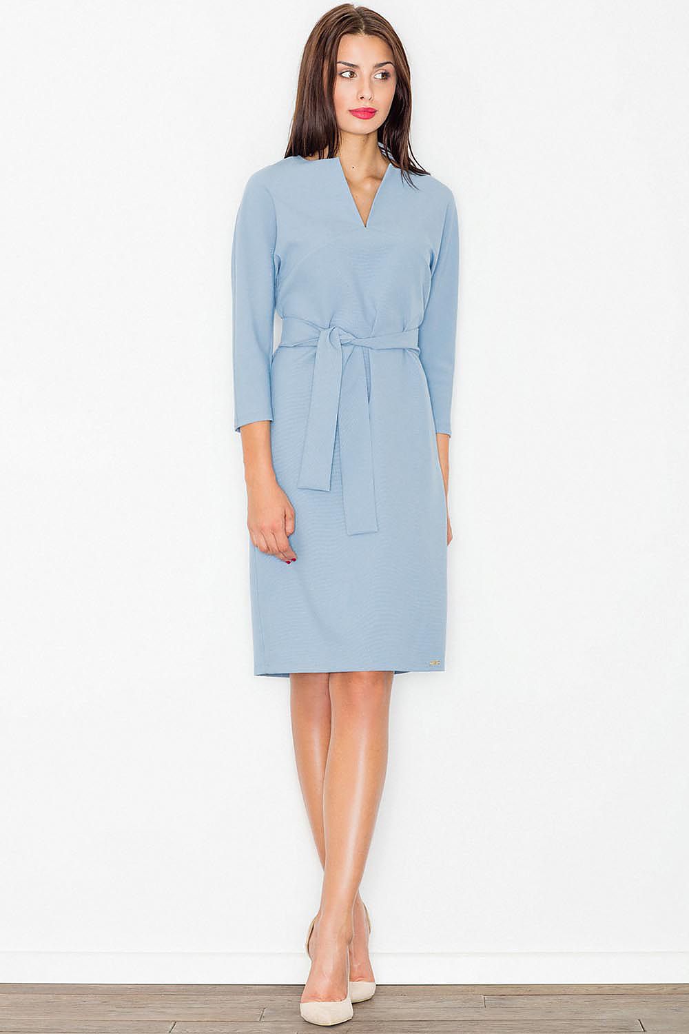 Midi Kleid Damen Kimonoärmel Gürtel Schlitz Rundhals – elegant & fließend