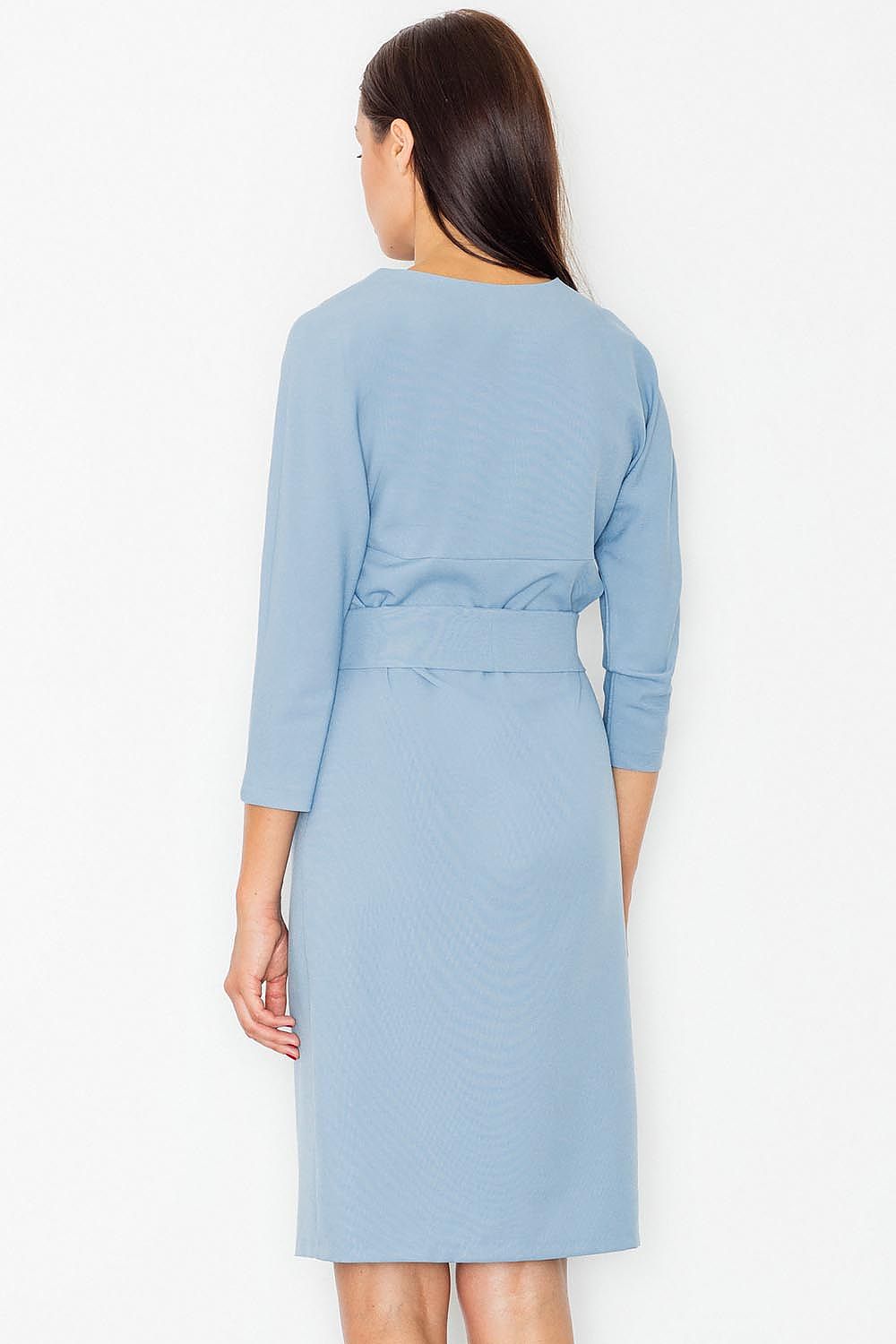 Midi Kleid Damen Kimonoärmel Gürtel Schlitz Rundhals – elegant & fließend