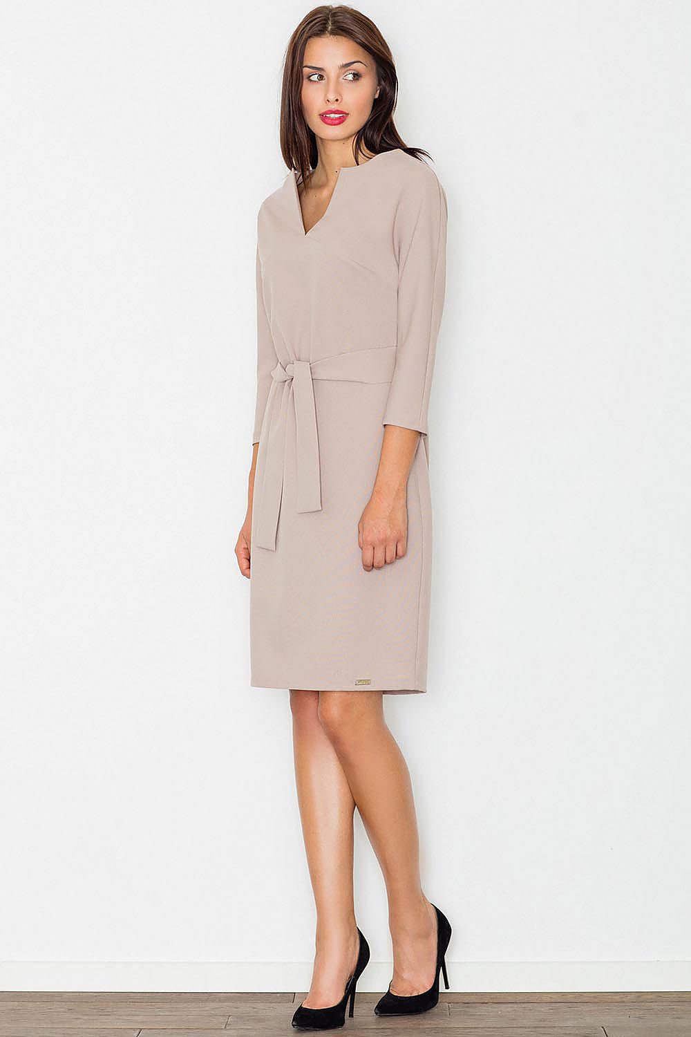 Midi Kleid Damen Kimonoärmel Gürtel Schlitz Rundhals – elegant & fließend