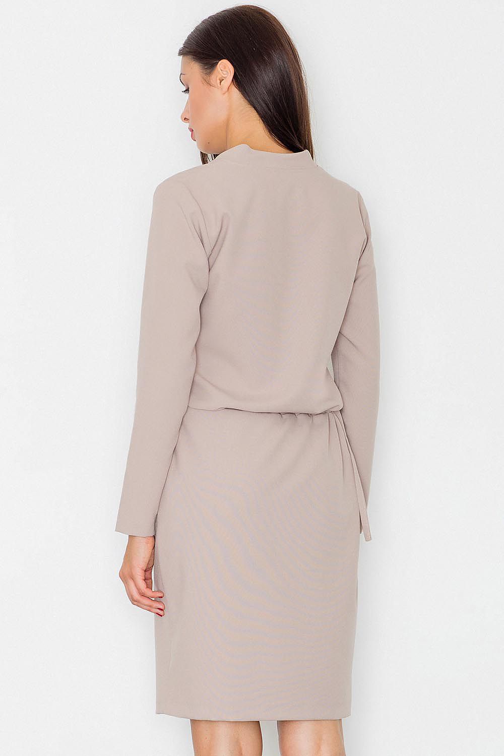 Midi Kleid Damen Kimonoärmel Gürtel Schlitz Rundhals – elegant & fließend
