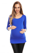 Schwangerschaftsbluse Falten 3/4 Arm elegant