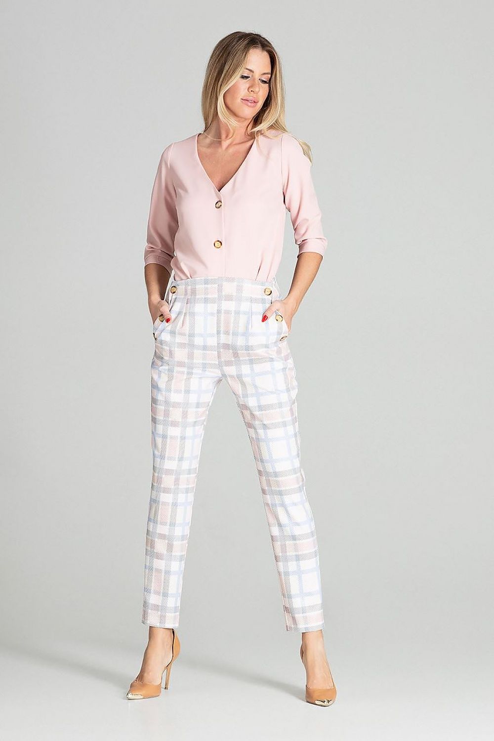 Weite Hose Damen High Waist spitz zulaufend – elegant & bequem