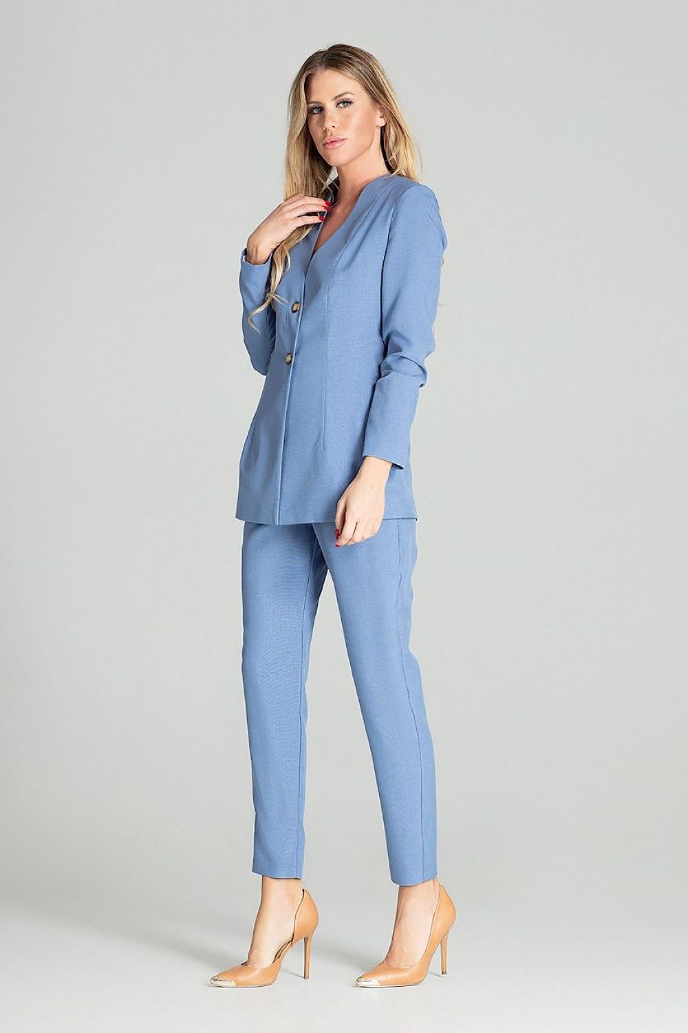 Kurze Damen Jacke slim fit gefüttert Frühjahr – Blazer-Style