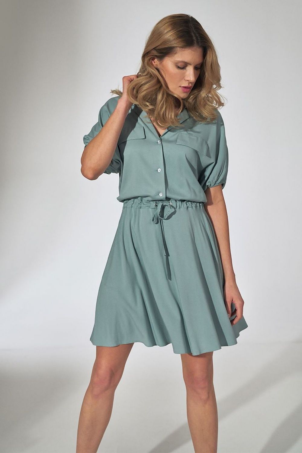 Kleid Damen Alltag figurbetont elegant