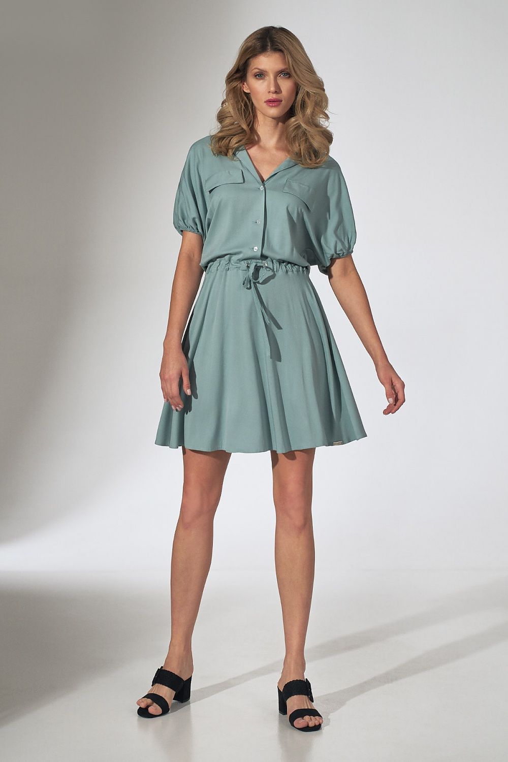 Kleid Damen Alltag figurbetont elegant