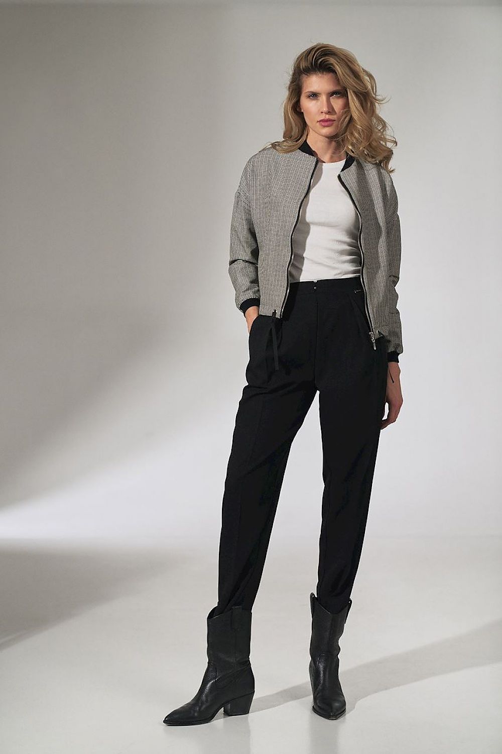 Jacke Damen grau elegant tailliert