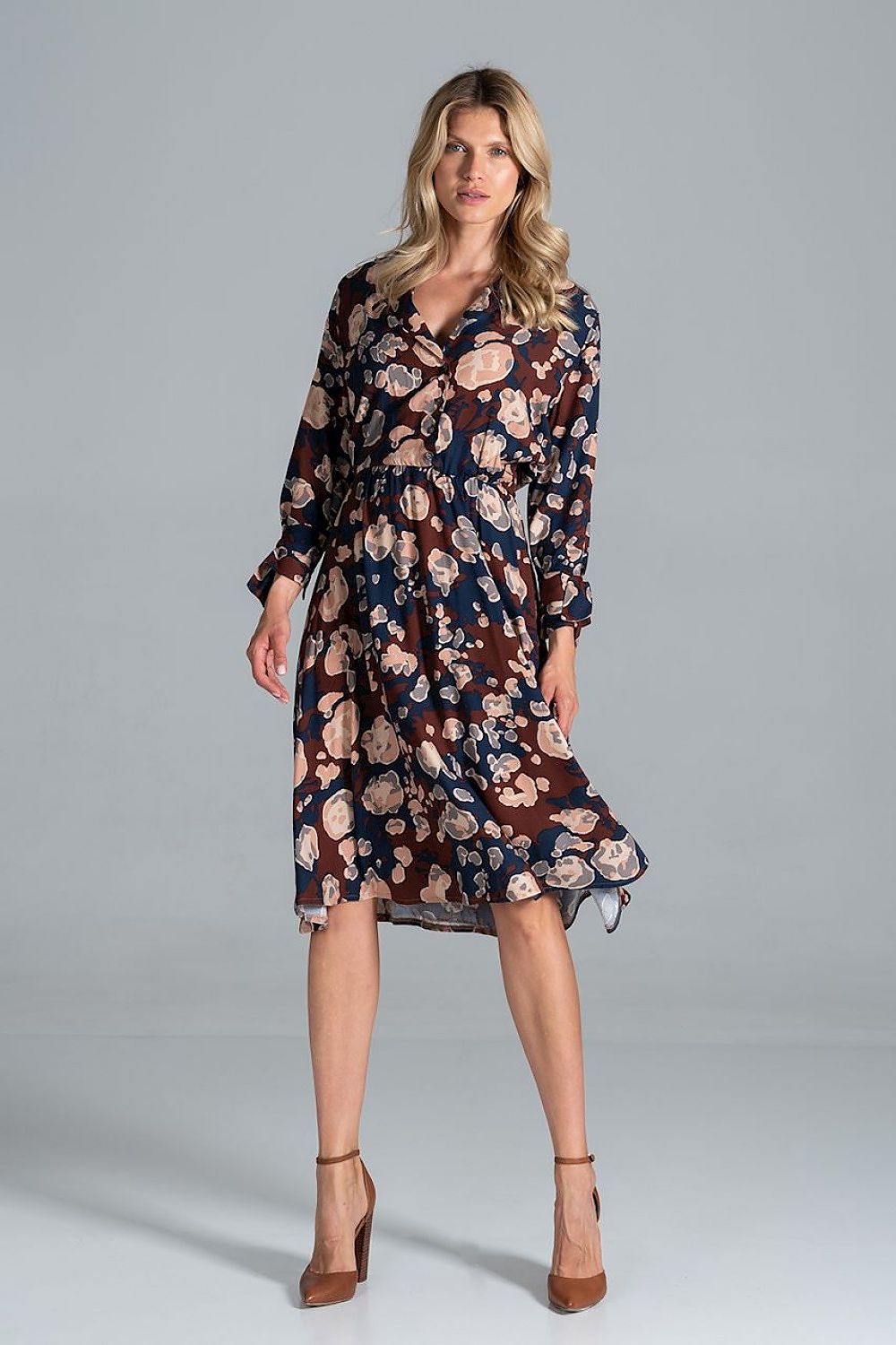 Sommerkleid Damen bunt Midi Freizeit