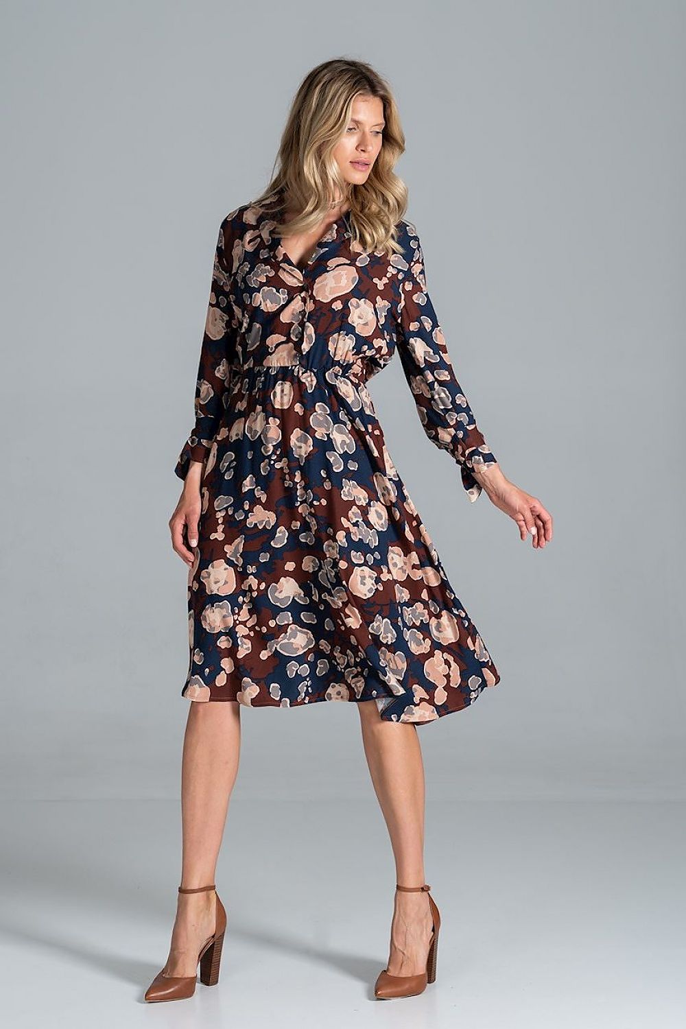 Sommerkleid Damen bunt Midi Freizeit