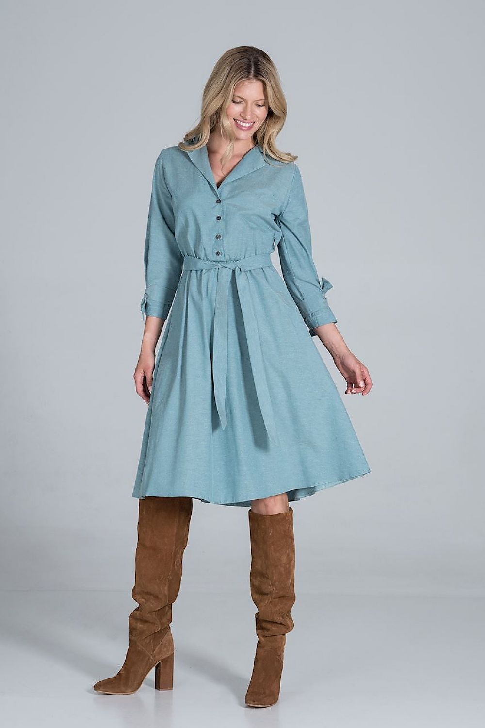 Sommerkleid Damen bunt Midi Freizeit