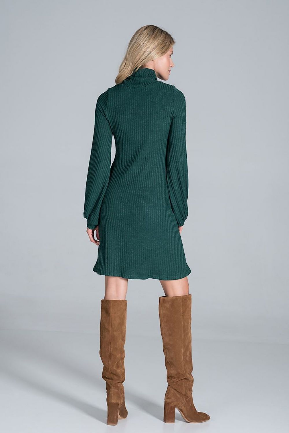 Midi Kleid Damen elegant Alltag farbenfroh