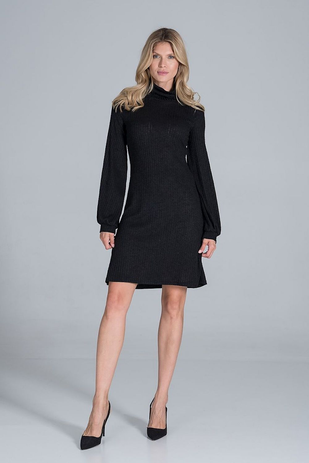 Midi Kleid Damen elegant Alltag farbenfroh