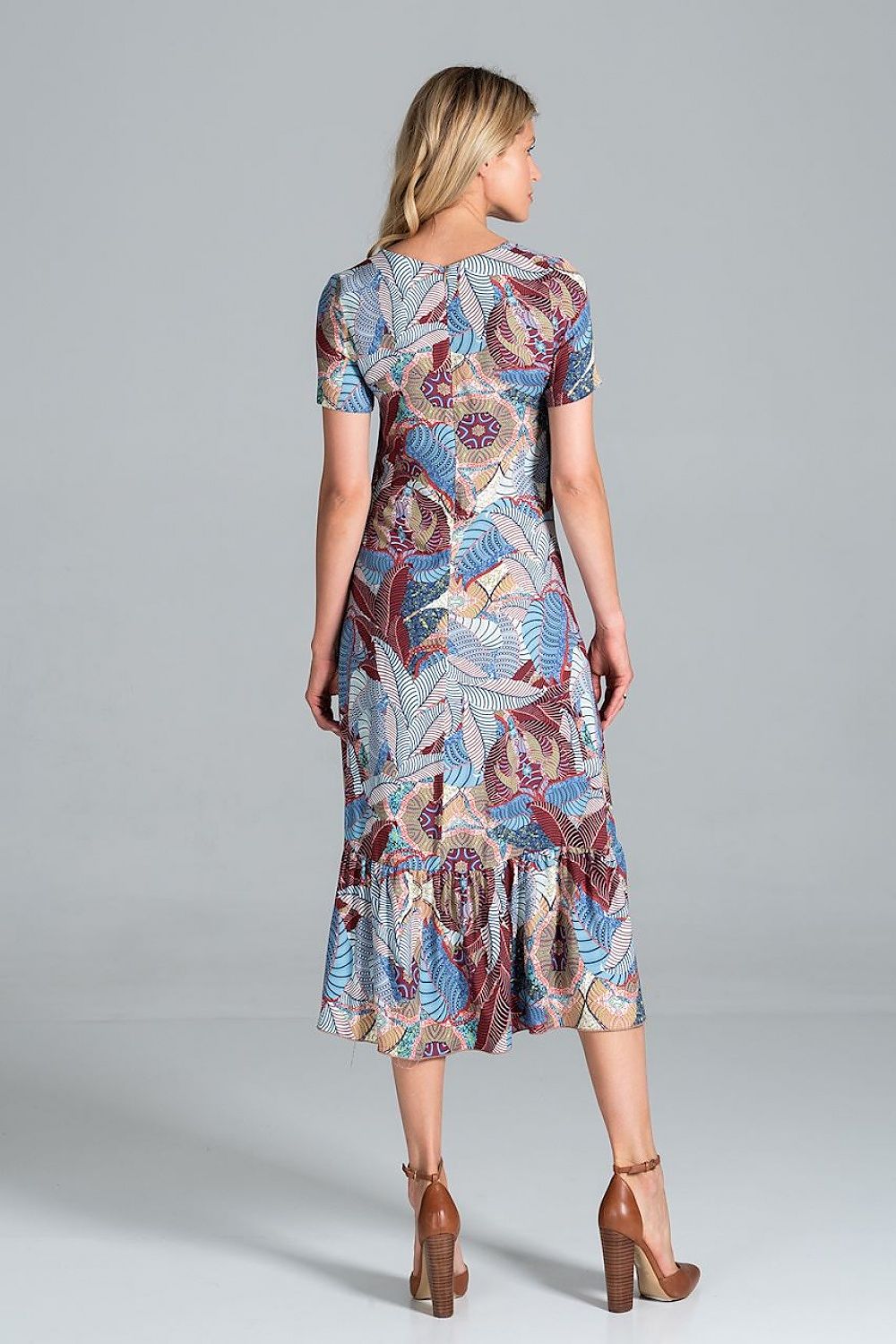 Sommerkleid Damen bunt Midi lässig