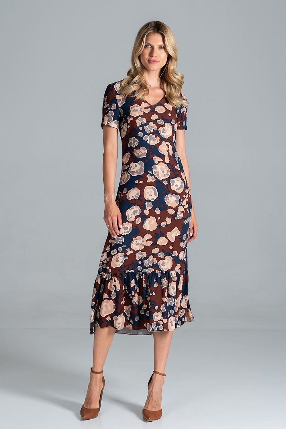 Sommerkleid Damen bunt Midi lässig
