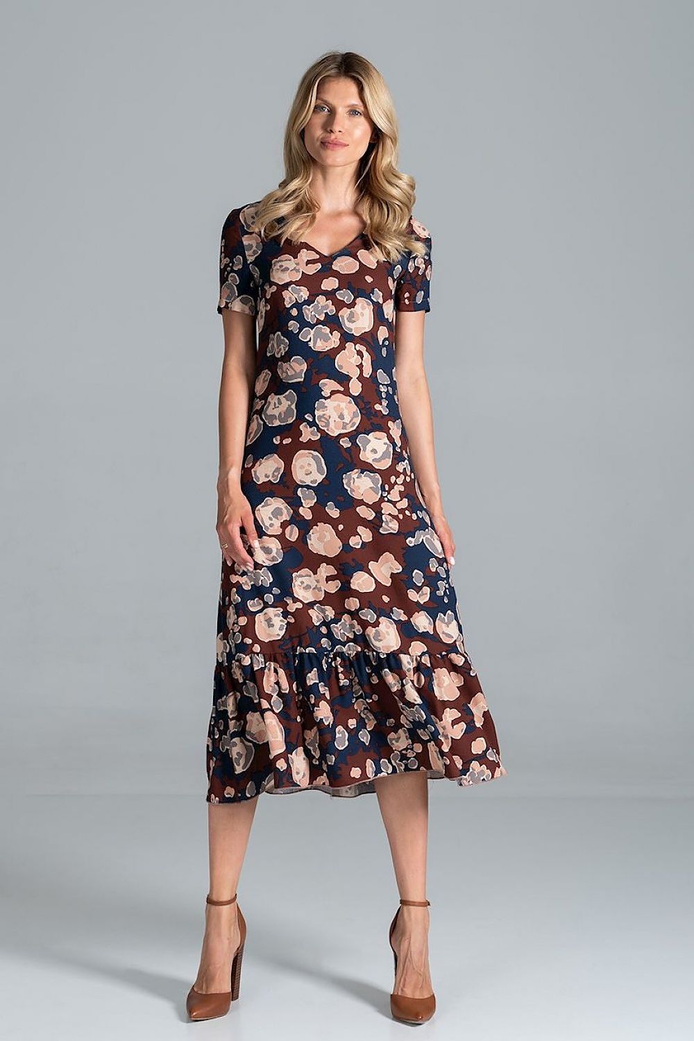 Sommerkleid Damen bunt Midi lässig