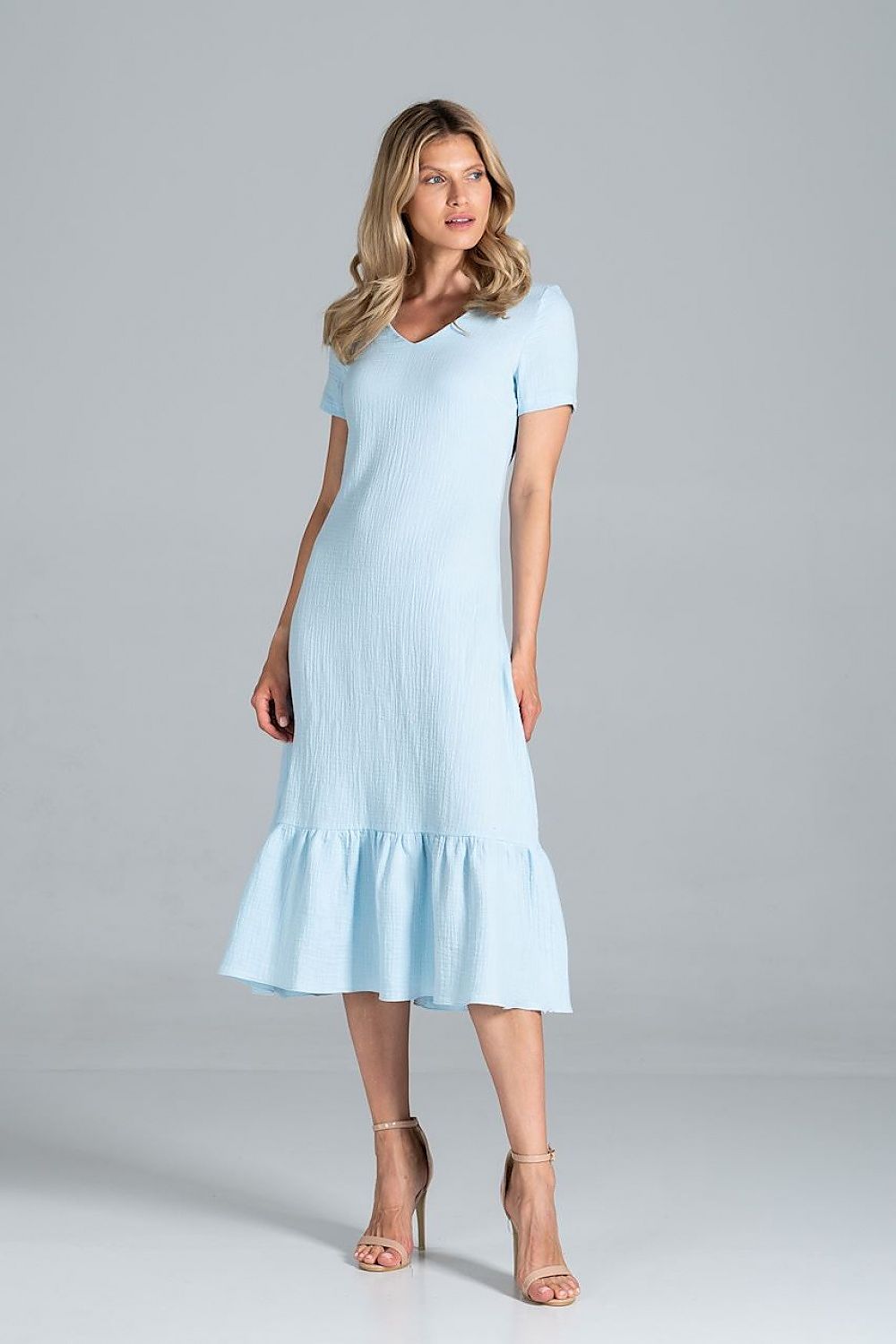 Sommerkleid Damen bunt Midi lässig
