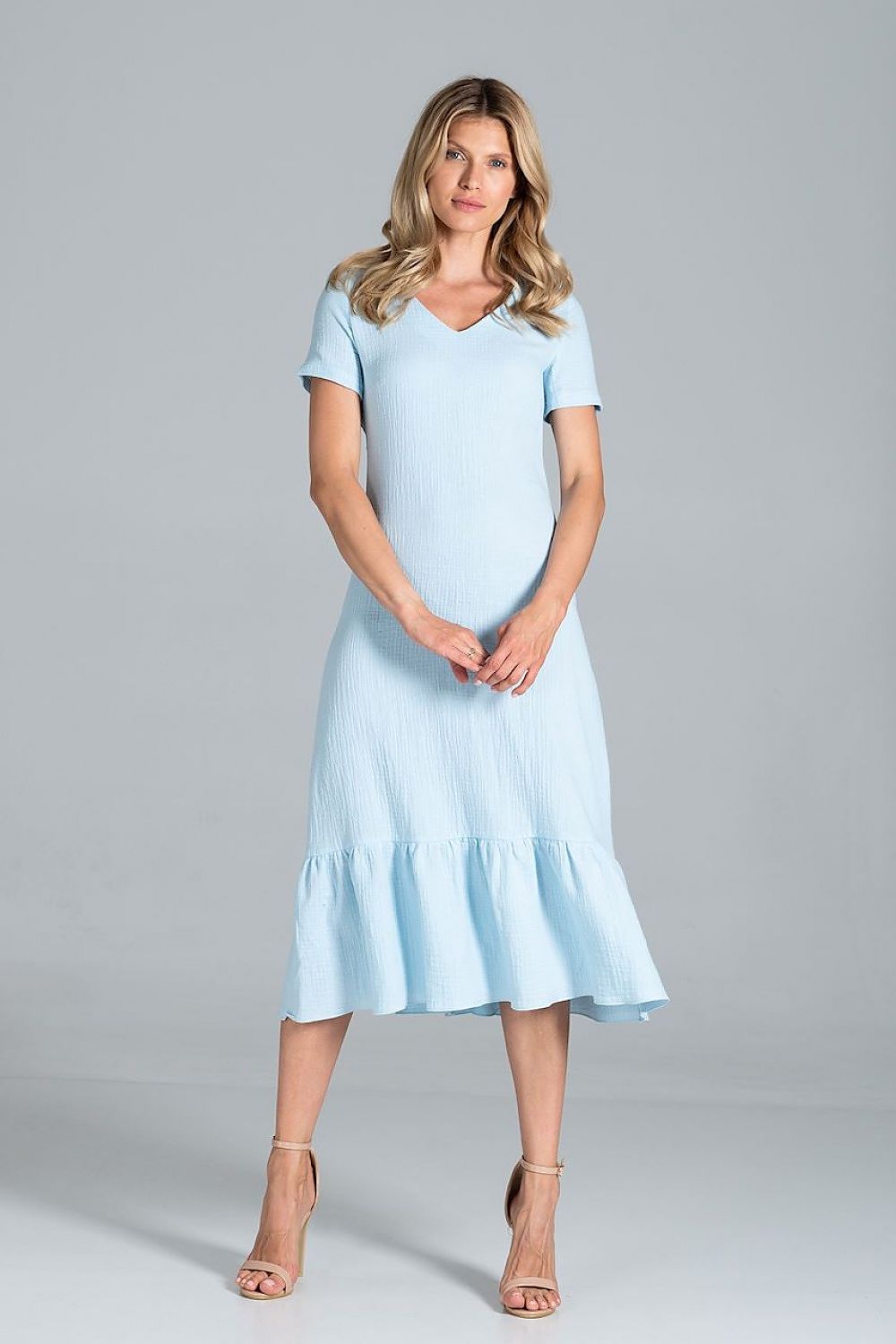 Sommerkleid Damen bunt Midi lässig