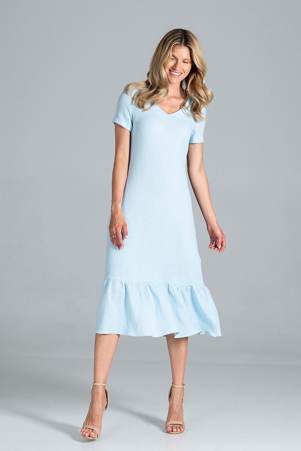 Sommerkleid Damen bunt Midi lässig